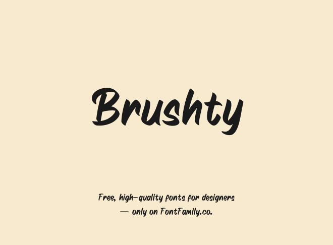 Brushty Font