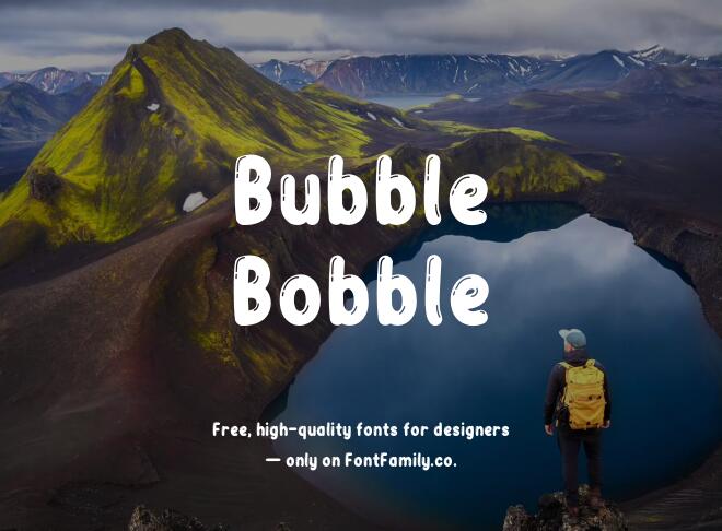Bubble Bobble Font