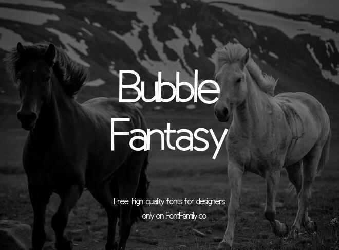 Bubble Fantasy Font