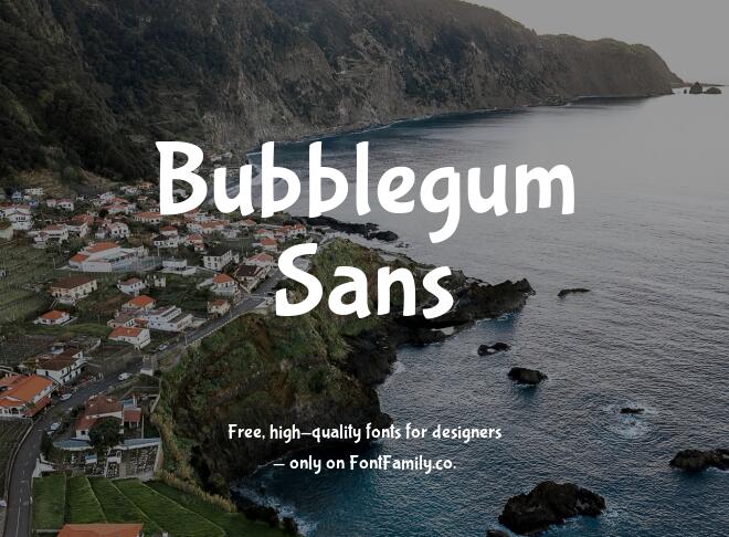 Bubblegum Sans Font