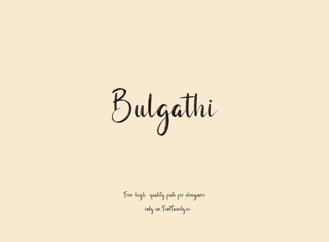 Bulgathi Font