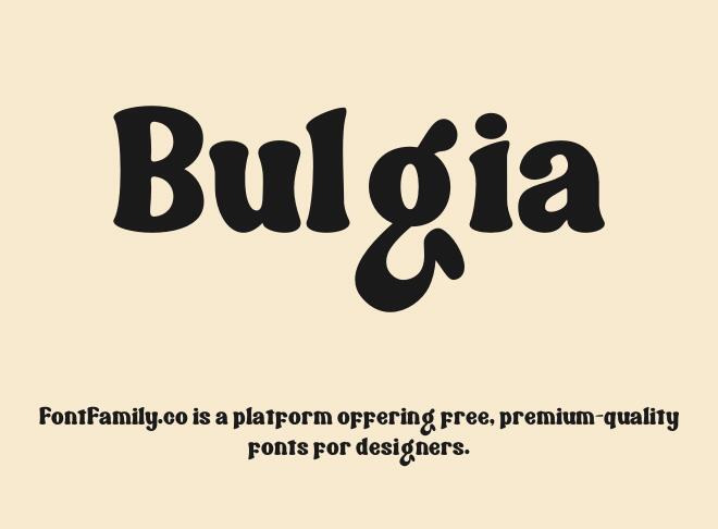 Bulgia Font
