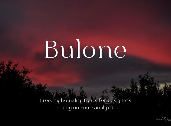 Bulone Font
