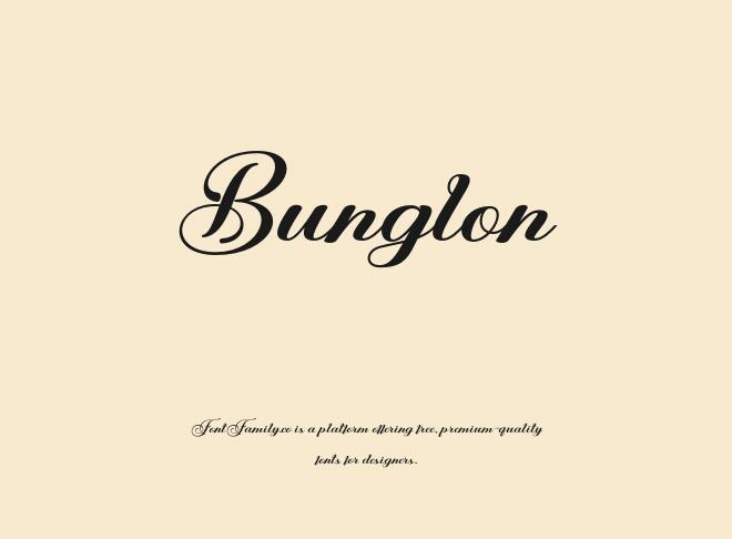 Bunglon Font