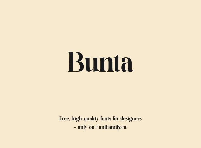 Bunta Font