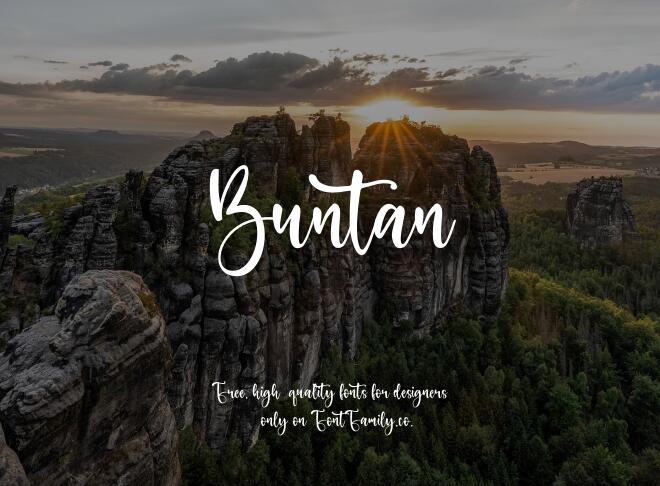 Buntan Font