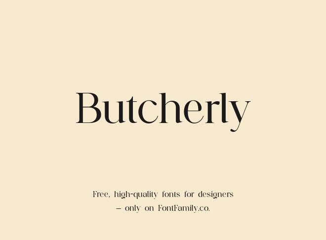 Butcherly Font