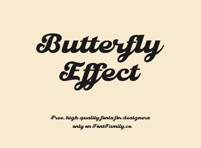 Butterfly Effect Font