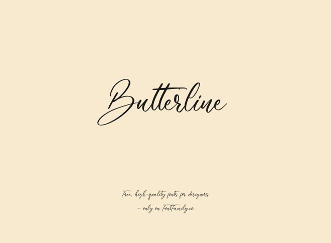 Butterline Font