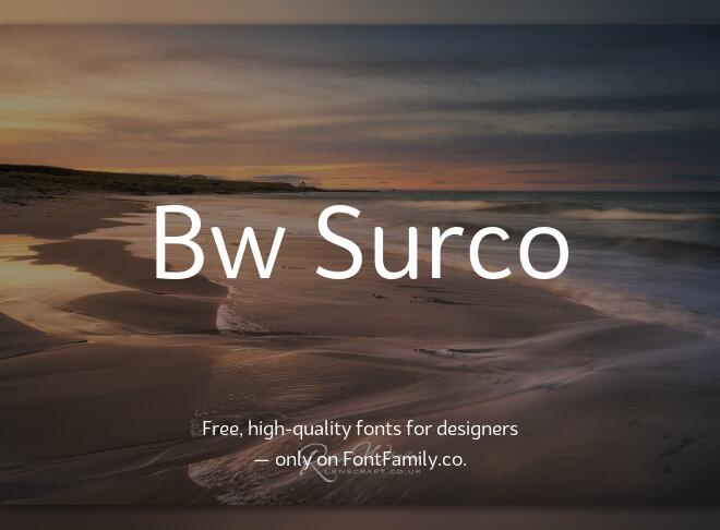 Bw Surco Font