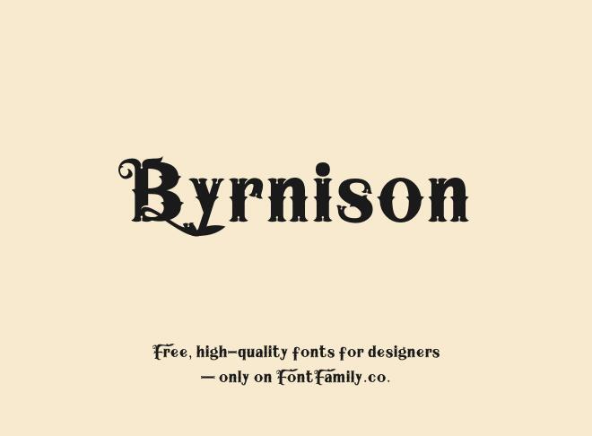 Byrnison Font