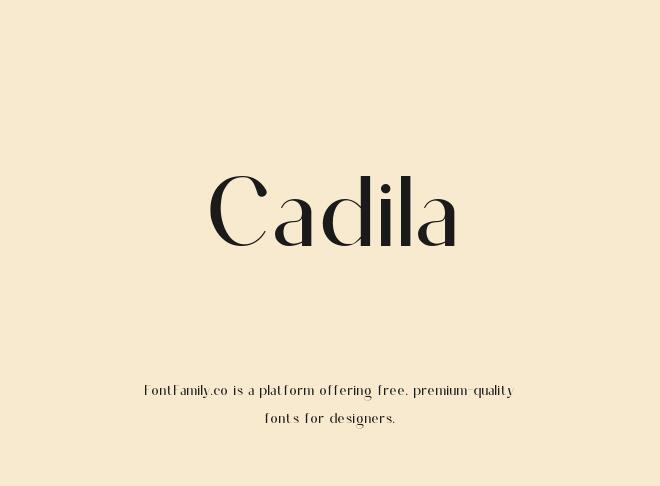 Cadila Font