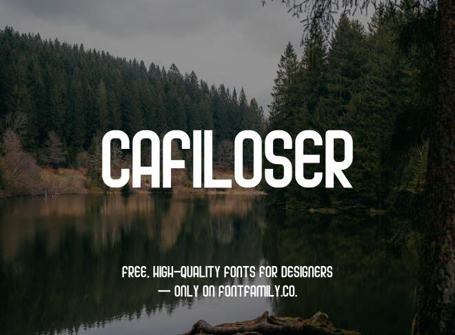 Cafiloser Font