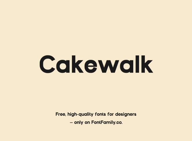 Cakewalk Font