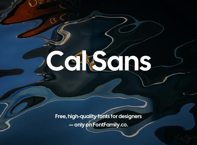 Cal Sans Font