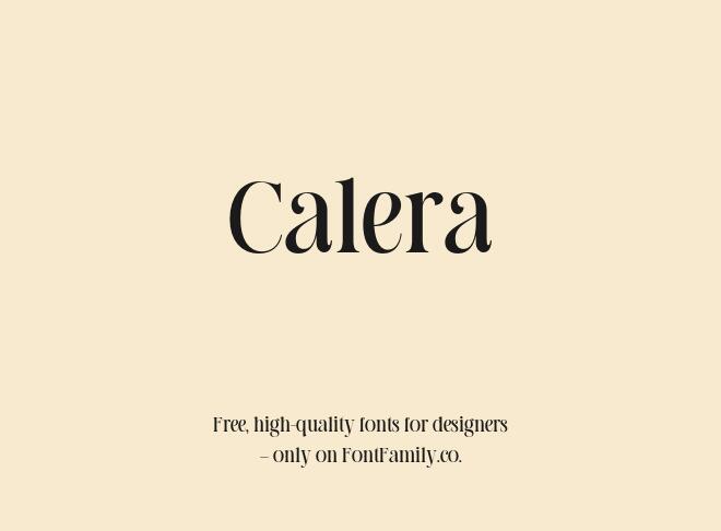 Calera Font