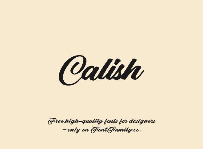 Calish Font
