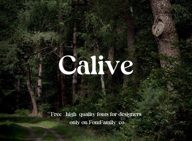 Calive Font