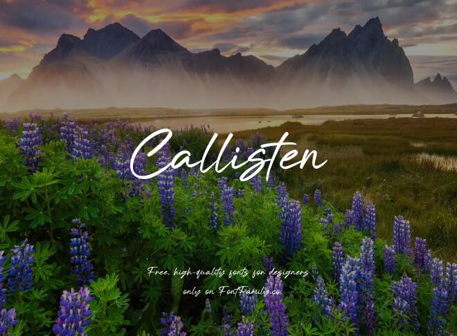 Callisten Font