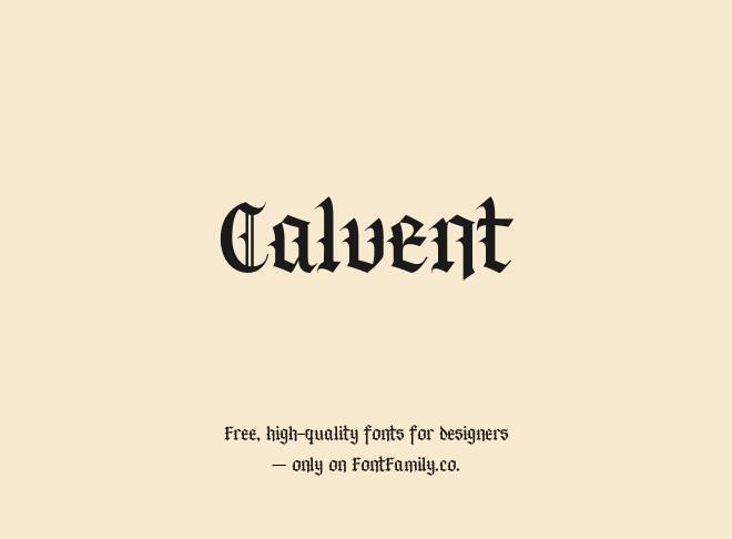 Calvent Font