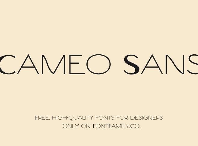 Cameo Sans Font