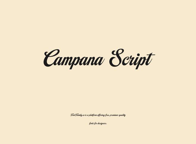 Campana Script Font