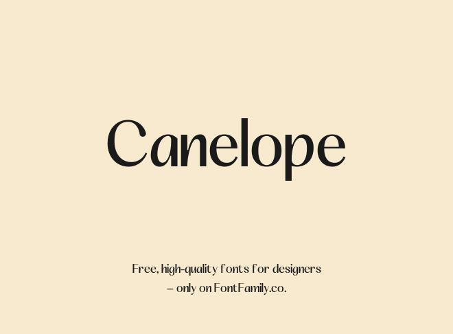 Canelope Font