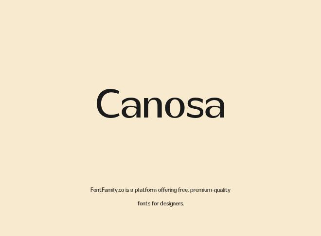 Canosa Font