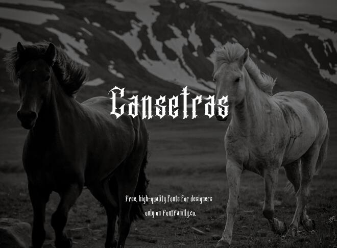 Cansetras Font