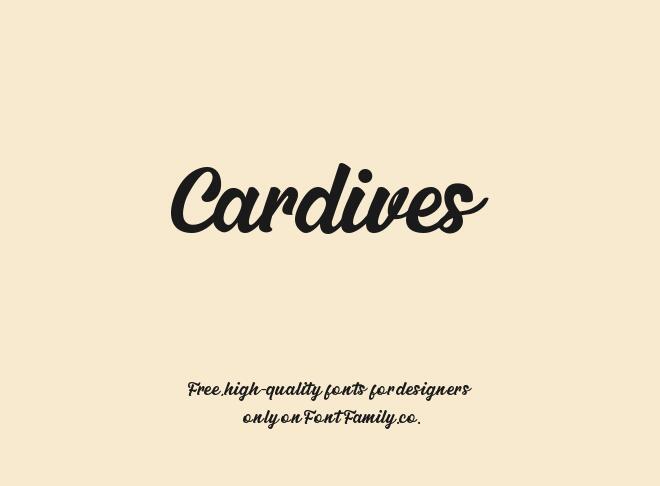 Cardives Font