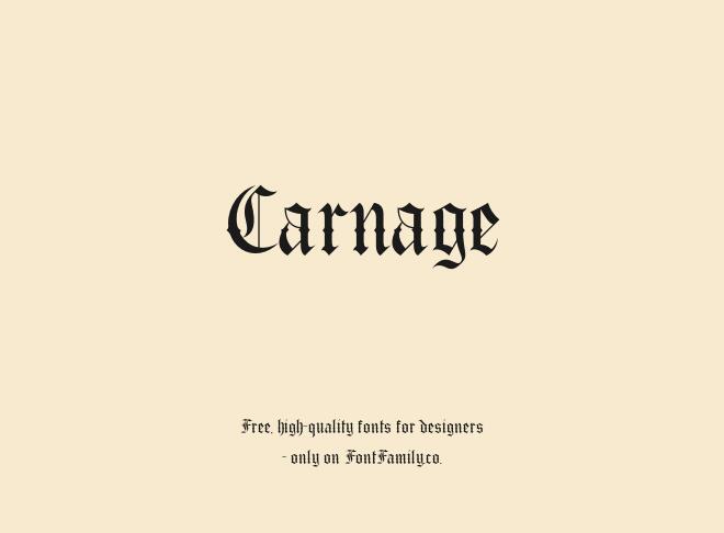 Carnage Font