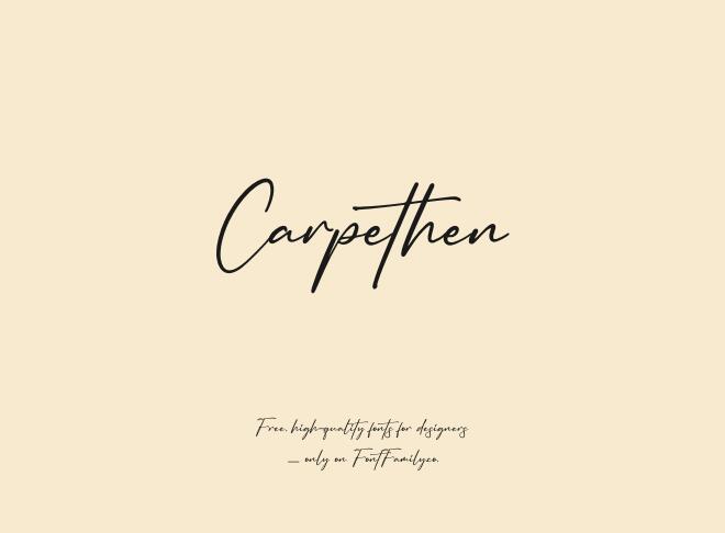 Carpethen Font