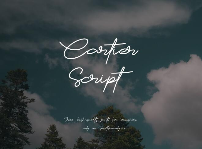 Cartier Script Font