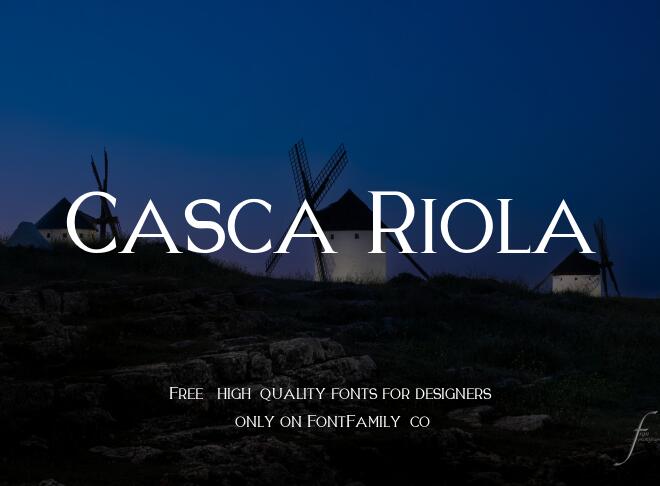 Casca Riola Font
