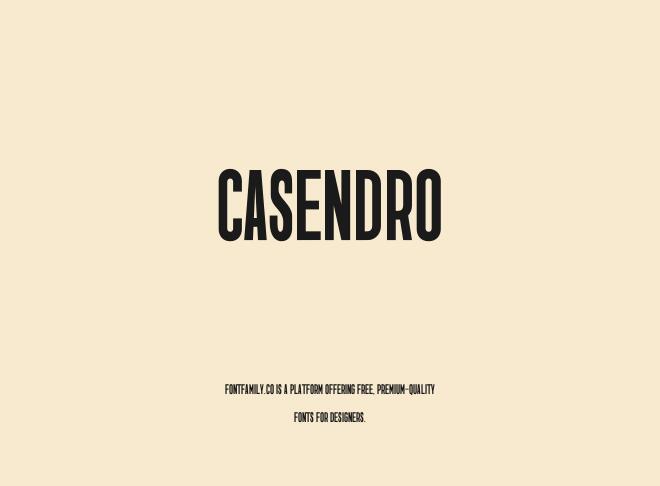 Casendro Font