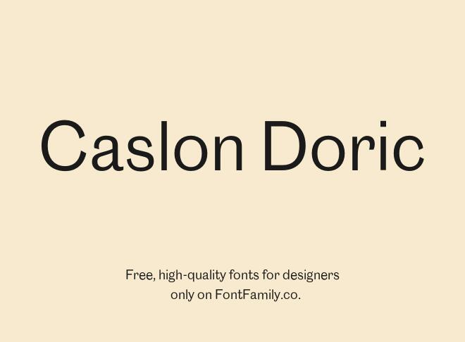 Caslon Doric Font