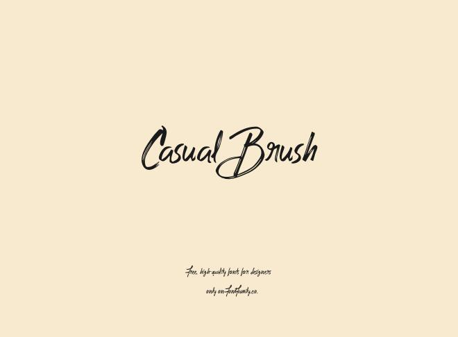 Casual Brush Font