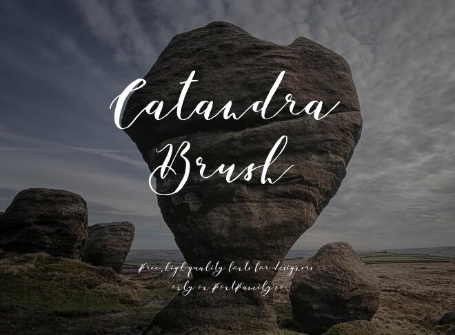 Catandra Brush Font