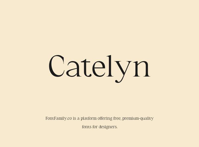 Catelyn Font