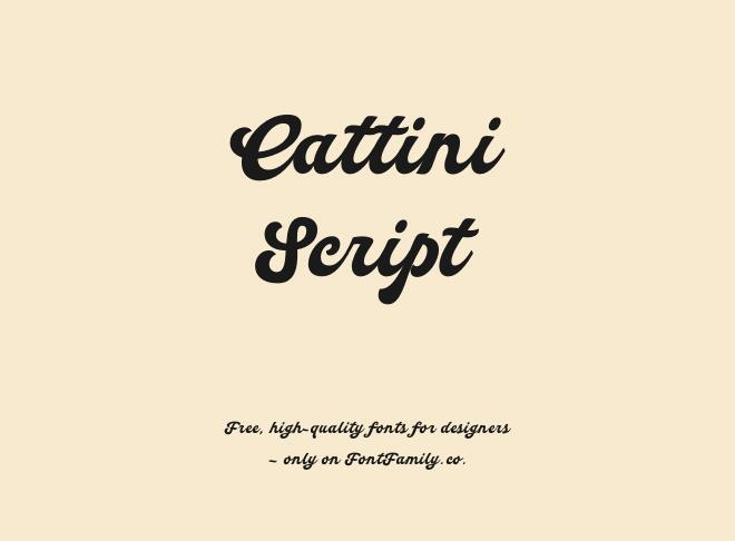 Cattini Script Font