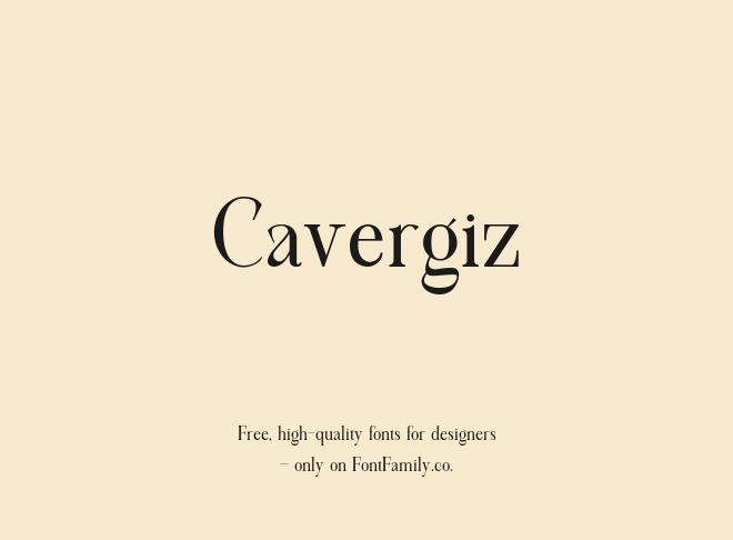 Cavergiz Font