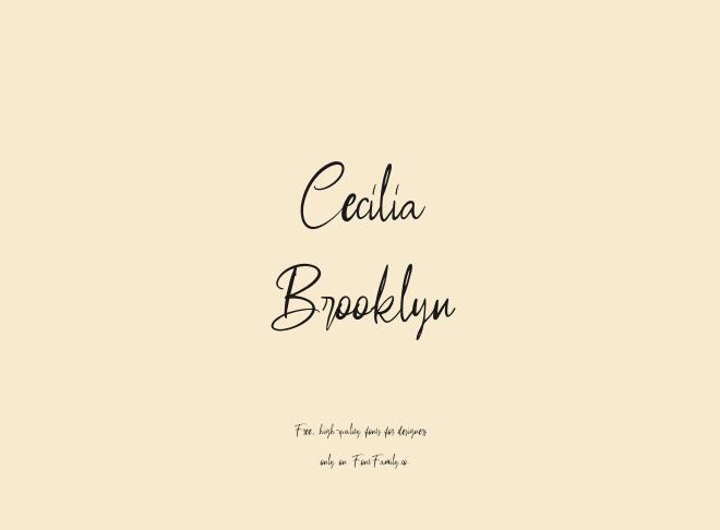 Cecilia Brooklyn Font