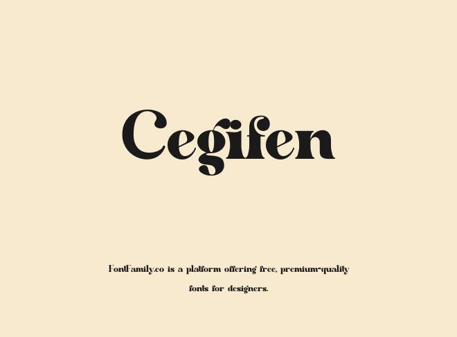 Cegifen Font