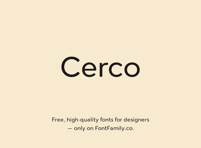 Cerco Font