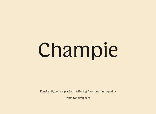 Champie Font