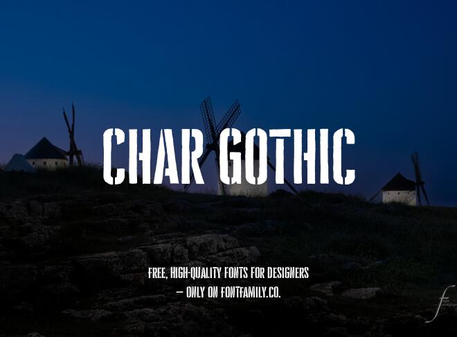 Char Gothic Font