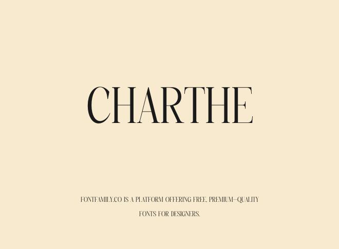 Charthe Font
