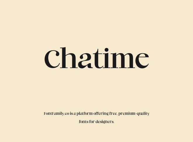 Chatime Font