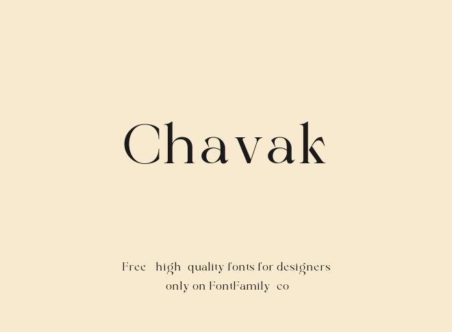 Chavak Font