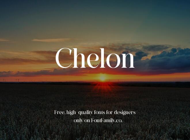 Chelon Font